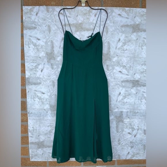 Reformation Juliette dress size 6 in Emerald - Picture 6 of 16